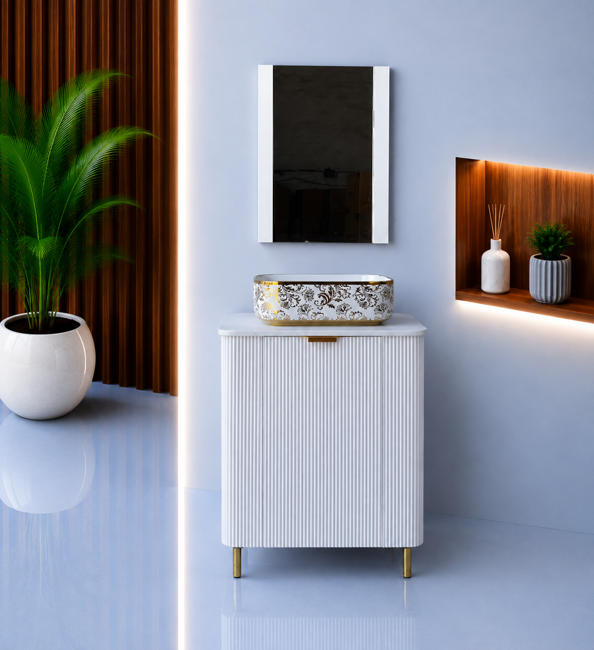 PVC Cabinet Vanity Set Img